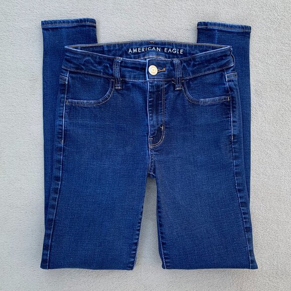 American Eagle Outfitters Super Stretch Hi-Rise Jegging Jeans Sz4 - Picture 4 of 16